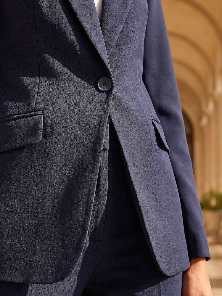 Roman Blue Single Breasted Blazer - Image 4 of 4 Roman Blue Single Breasted Blazer - Image 4 of 4