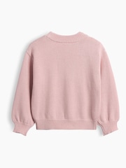 Gap Pink Bouquet Crew Neck Jumper (6mths-5yrs) - Image 2 of 2