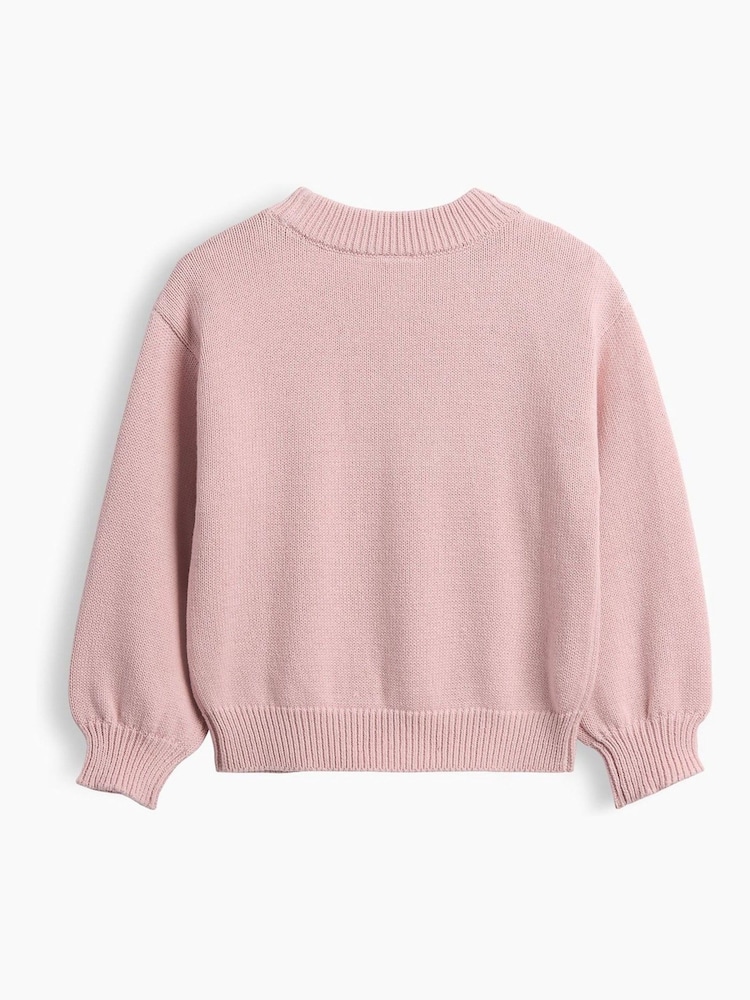 Gap Pink Bouquet Crew Neck Jumper (6mths-5yrs) - Image 2 of 2 Gap Pink Bouquet Crew Neck Jumper (6mths-5yrs) - Image 2 of 2