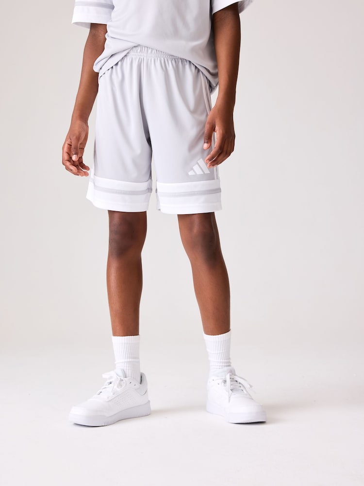 Blanco grisáceo - Pantalones cortos Squadra 25 de adidas - Imagen 1 de 5