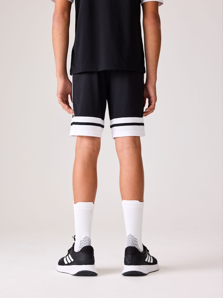 Negro/Blanco - Pantalones cortos Squadra 25 de adidas - Imagen 2 de 2