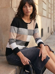 Roman Colour Block Knit Blouse - Slika 1 od 4