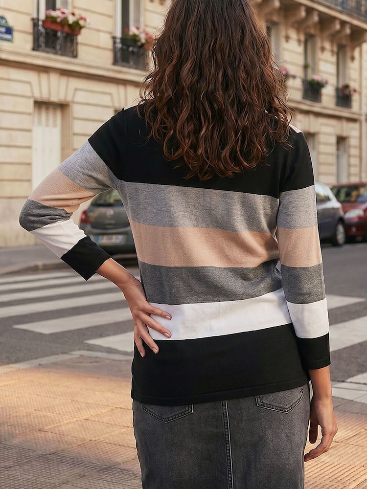 Roman Colour Block Knit Blouse - Slika 2 od 4
