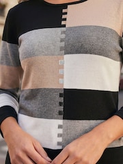 Roman Colour Block Knit Blouse - Slika 4 od 4