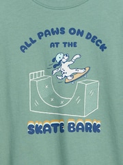 Gap Green Skater Dog Graphic Long Sleeve T-Shirt (6mths-5yrs) - Image 3 of 3