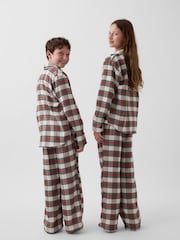 Gap Cream/Red Check Flannel Pyjamas Set (6-13yrs) - Image 4 of 4