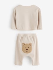 Gap Cream Brannan Bear Waffle Knit Detail Outfit (0-24mths) - Image 2 of 7