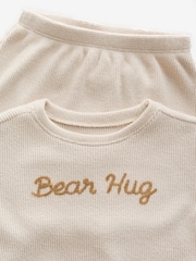 Gap Cream Brannan Bear Waffle Knit Detail Outfit (0-24mths) - Image 3 of 7