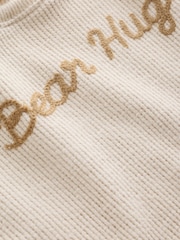 Gap Cream Brannan Bear Waffle Knit Detail Outfit (0-24mths) - Image 4 of 7