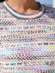 Roman Purple Space Dye Curved Hem Knit Jumper - Image 4 of 4