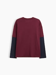 Burgundy Skyline - Gap entspanntes Grafik-Langarm-T-Shirt (4–13Jahre) - Bild 2 von 2