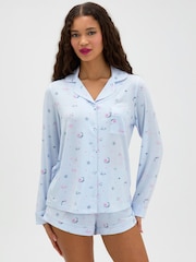 Boux Avenue Blue Moon & Stars Short Pyjamas Set - Image 2 of 7