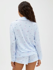 Boux Avenue Blue Moon & Stars Short Pyjamas Set - Image 6 of 7