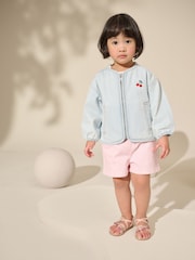 Blue 100% Cotton Stripe Zip Through Jacket (3mths-7yrs) - Image 2 of 9