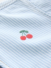 Blue 100% Cotton Stripe Zip Through Jacket (3mths-7yrs) - Image 7 of 9
