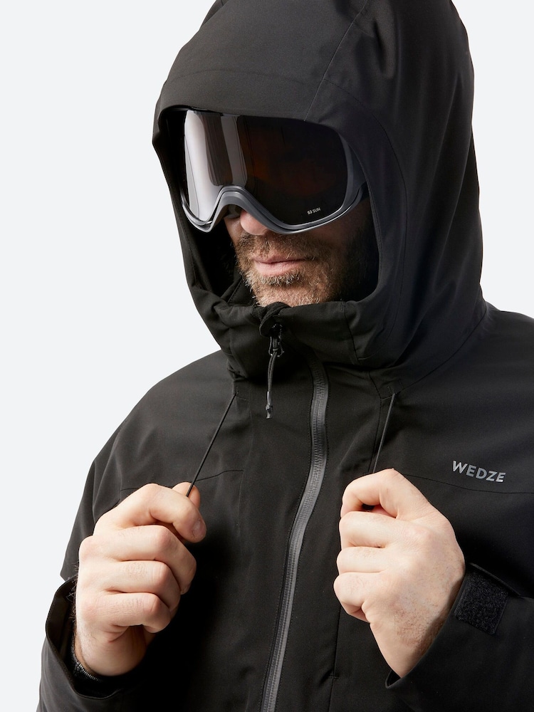 Decathlon Mens Warm Ski 500 Black Jacket - Image 6 of 10