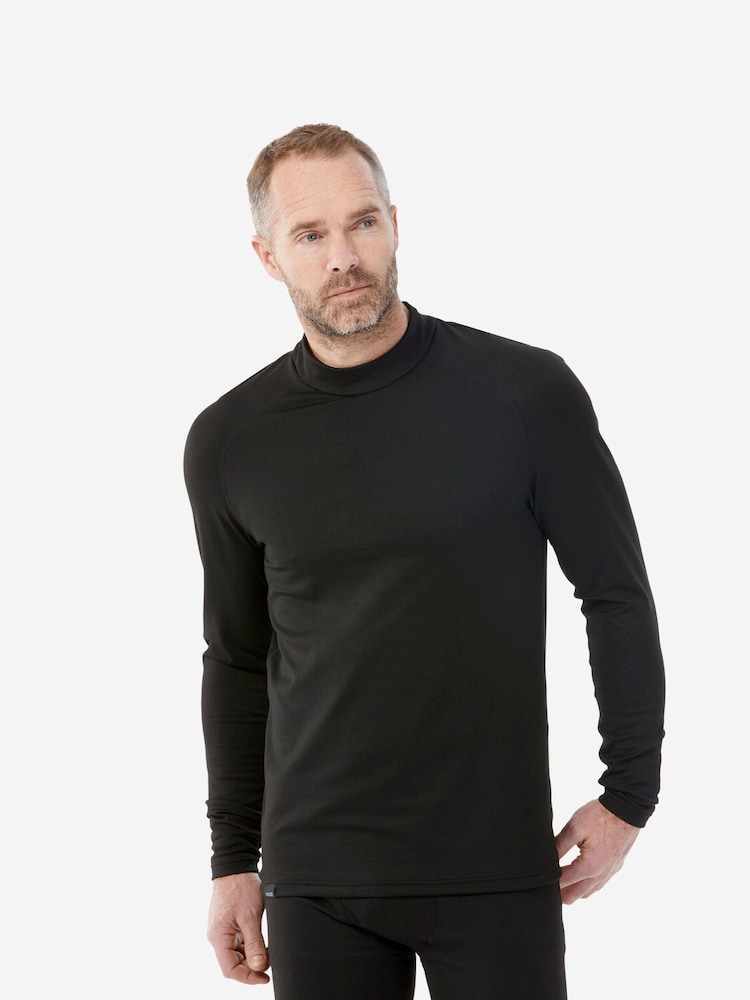 Decathlon Mens Thermal Ski Base Layer Black Top - Image 1 of 7