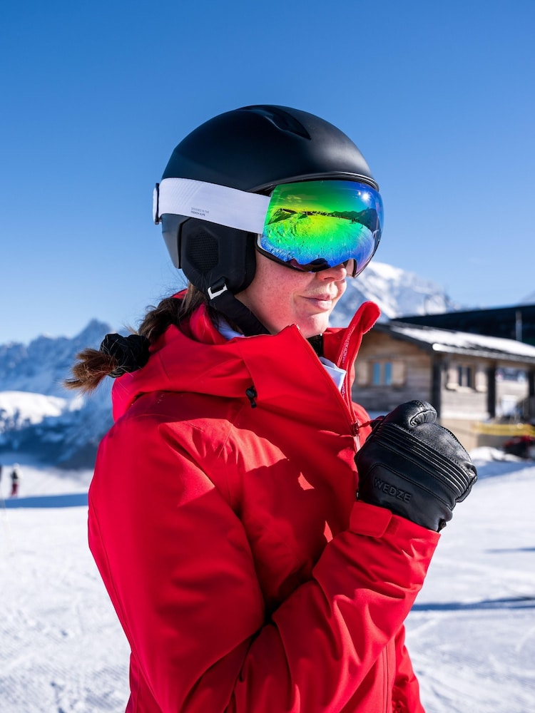 Красный - Женская теплая лыжная куртка Decathlon 500 - Изображение 2 из 7