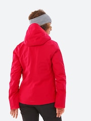 Красный - Женская теплая лыжная куртка Decathlon 500 - Изображение 4 из 7