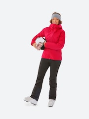 Красный - Женская теплая лыжная куртка Decathlon 500 - Изображение 5 из 7