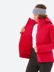 Красный - Женская теплая лыжная куртка Decathlon 500 - Изображение 7 из 7