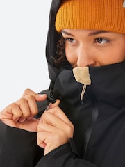 Черный - Женская теплая лыжная куртка Decathlon 500 - Изображение 6 из 9