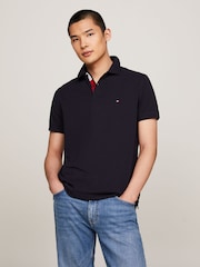 Tommy Hilfiger Blue Regular Fit Flag Polo Shirt - Image 1 of 7