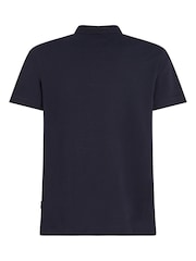 Tommy Hilfiger Blue Regular Fit Flag Polo Shirt - Image 6 of 7