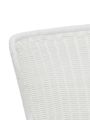 Barker and Stonehouse White Marbella Woven Garden Dining Chair - Image 4 of 7