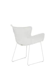 Barker and Stonehouse White Marbella Woven Garden Dining Chair - Image 6 of 7