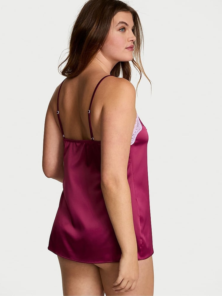 Victoria's Secret Campari Red Lace Slip Dress - Image 2 of 3 Victoria's Secret Campari Red Lace Slip Dress - Image 2 of 3