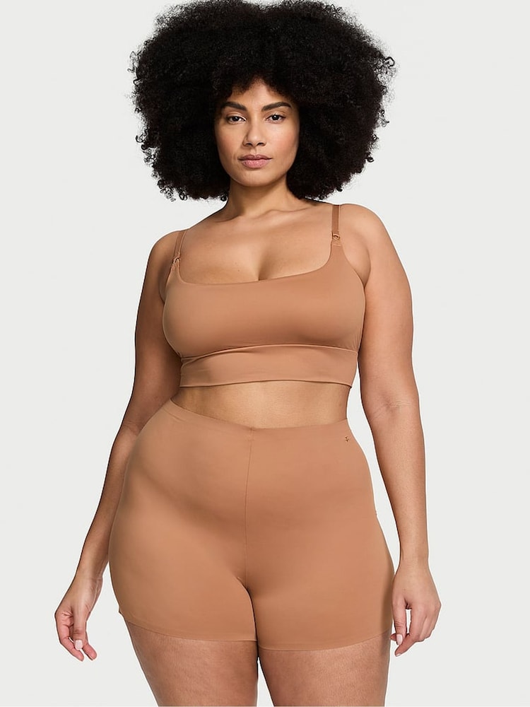 Toffeebruin - Victoria's Secret BODYWEAR By Victoria met FeatherSoft™-innovatie fietsbroek - Image 1 of 3