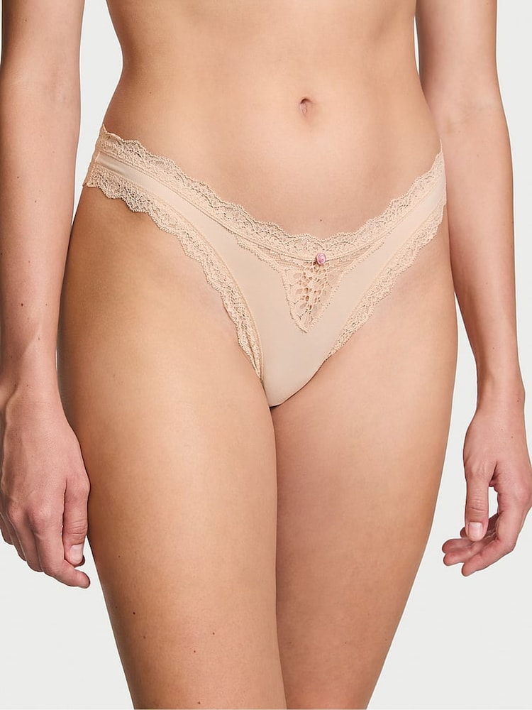 Marzipan huidskleur kanten rand - Victoria's Secret slipjes - Image 1 of 3