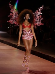 Victoria's Secret Pink Bows Satin Open Back Cami & Shorts Set - Image 4 of 4