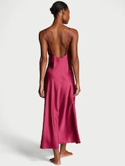 Victoria's Secret Campari Red Satin Maxi Slip - Image 2 of 3