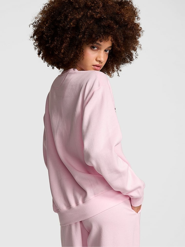 Victoria's Secret PINK Pink Tulip Fleece Sweatshirt - Image 2 of 4