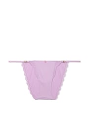 Victoria's Secret Silky Lilac Purple Lace Trim Bikini Knickers - Image 4 of 4