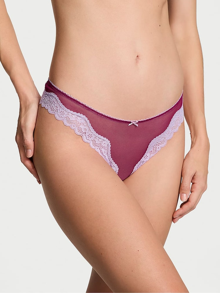 Victoria's Secret Campari Red Thong Knickers - Image 1 of 3 Victoria's Secret Campari Red Thong Knickers - Image 1 of 3