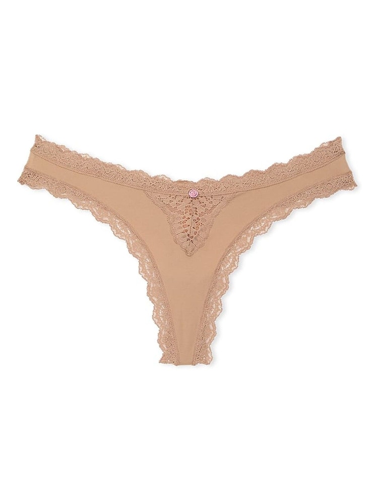 Praline huidskleur kanten rand - Victoria's Secret slipjes - Image 3 of 3