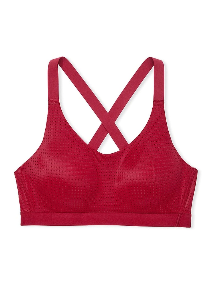 Victoria's Secret Red Laquer Lightweight Mesh Medium Support Sports Bra - Image 1 of 1