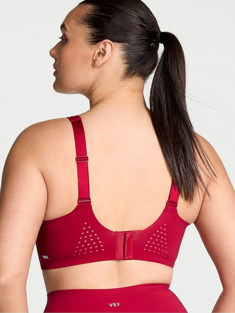 Victoria's Secret Red Lacquer Back Close Featherweight Max High Support Sports Bra - Image 2 of 5