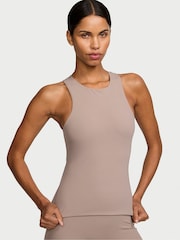 Victoria's Secret Candlelight Rose Nude Elevate™ High Neck Tank Top - Image 1 of 3