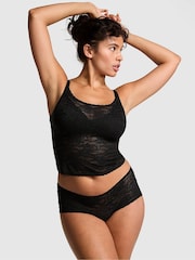 Victoria's Secret PINK Black Lace Tank Top & Knicker Pyjama Set - Image 1 of 3