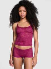 Victoria's Secret PINK Thriller Purple Lace Tank Top & Knicker Pyjama Set - Image 1 of 3