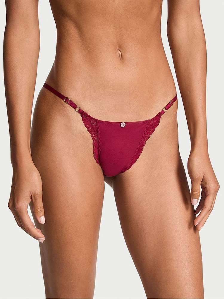 Campari rood met kantafwerking - Victoria's Secret slipjes - Image 1 of 3