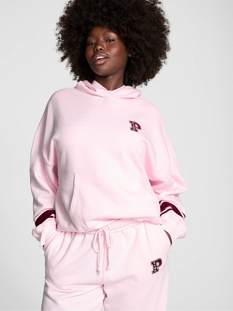 Victoria's Secret PINK Pink Tulip Oversized Pullover Hoodie - Image 1 of 3