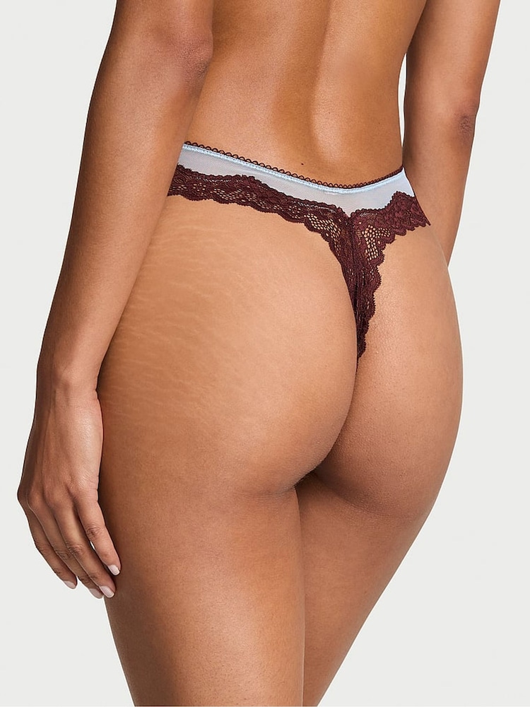 Victoria's Secret Light Blue Thong Knickers - Image 2 of 3
