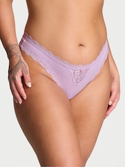 Zijdeachtig lila paarse kantafwerking - Victoria's Secret slipjes - Image 1 of 3