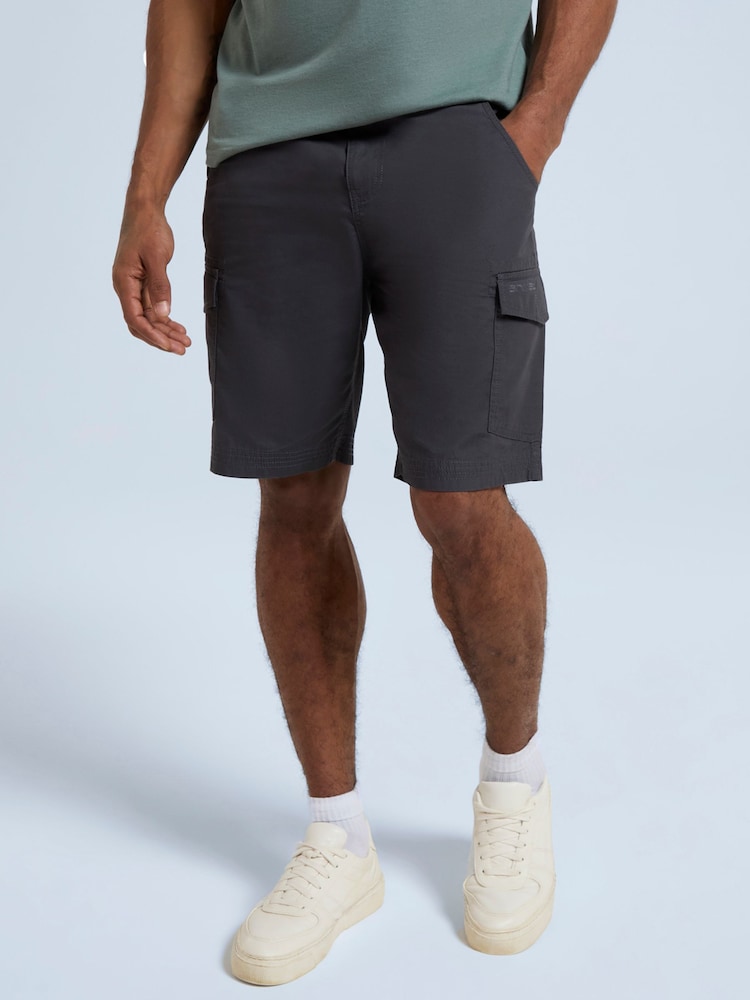 Animal Grey Mens 100% Cotton Atlantis Cargo Shorts - Image 3 of 9