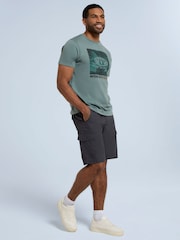 Animal Grey Mens 100% Cotton Atlantis Cargo Shorts - Image 4 of 9